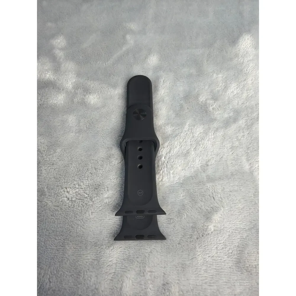 Authentic Apple Watch Sport Band Midnight Black 40mm S/M Pin Tuck Strap